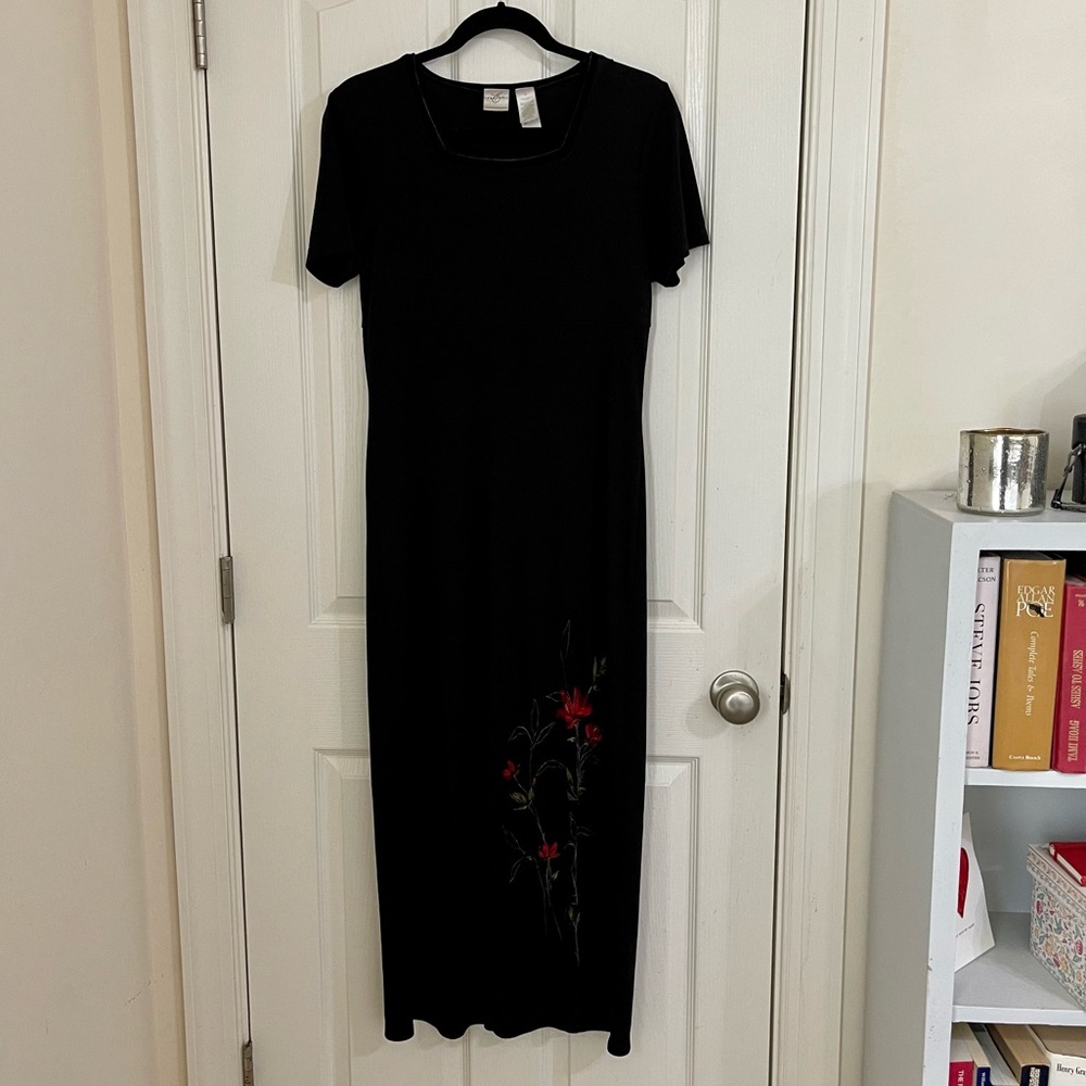 Emma James Black maxi dress size M